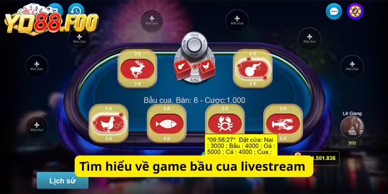 Tìm hiểu về game bầu cua livestream 